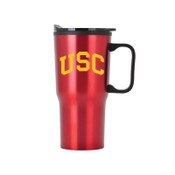 USC Trojans Cardinal Arch Saco Travel Tumbler with Handle